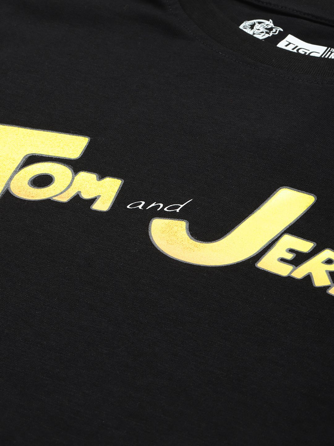 The Indian Garage Co Tom & Jerry Printed Oversized Pure Cotton T-shirt