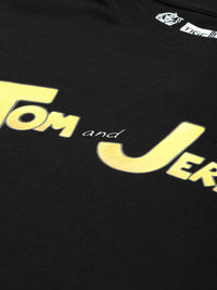The Indian Garage Co Tom & Jerry Printed Oversized Pure Cotton T-shirt