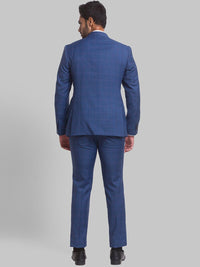 Park Avenue Men Checked Single-Breasted Super Slim-Fit 2-Piece Formal Suit