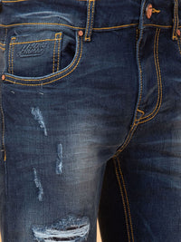 Being Human Men Slim Fit Mildly Distressed Heavy Fade Stretchable Jeans