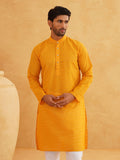 SOJANYA Ethnic Motif Embroidered Thread Work Cotton Straight Kurta