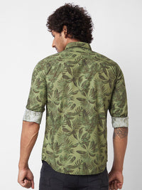 SPYKAR Tropical Printed Cotton Casual Shirt
