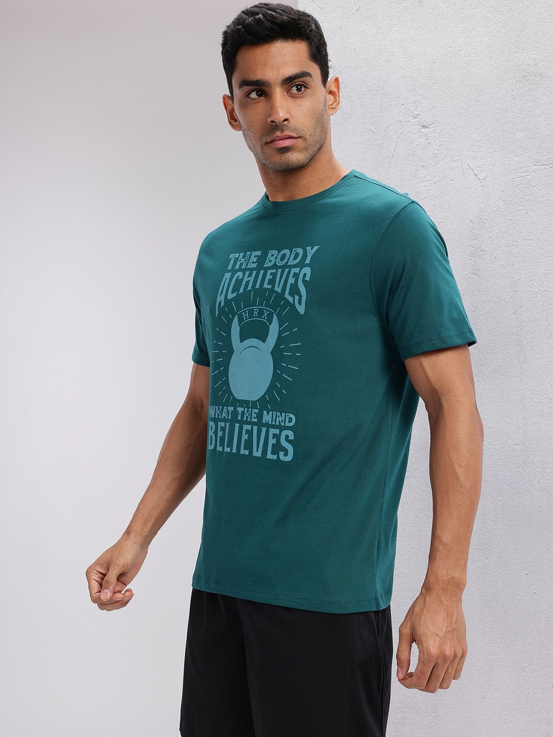 HRX by Hrithik Roshan Typography Printed Lifestyle T-shirt