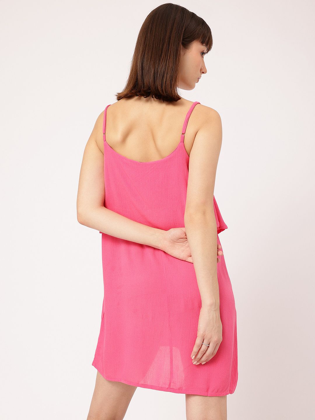 DressBerry Cute & Cuddly Shoulder Straps Layered A-Line Dress