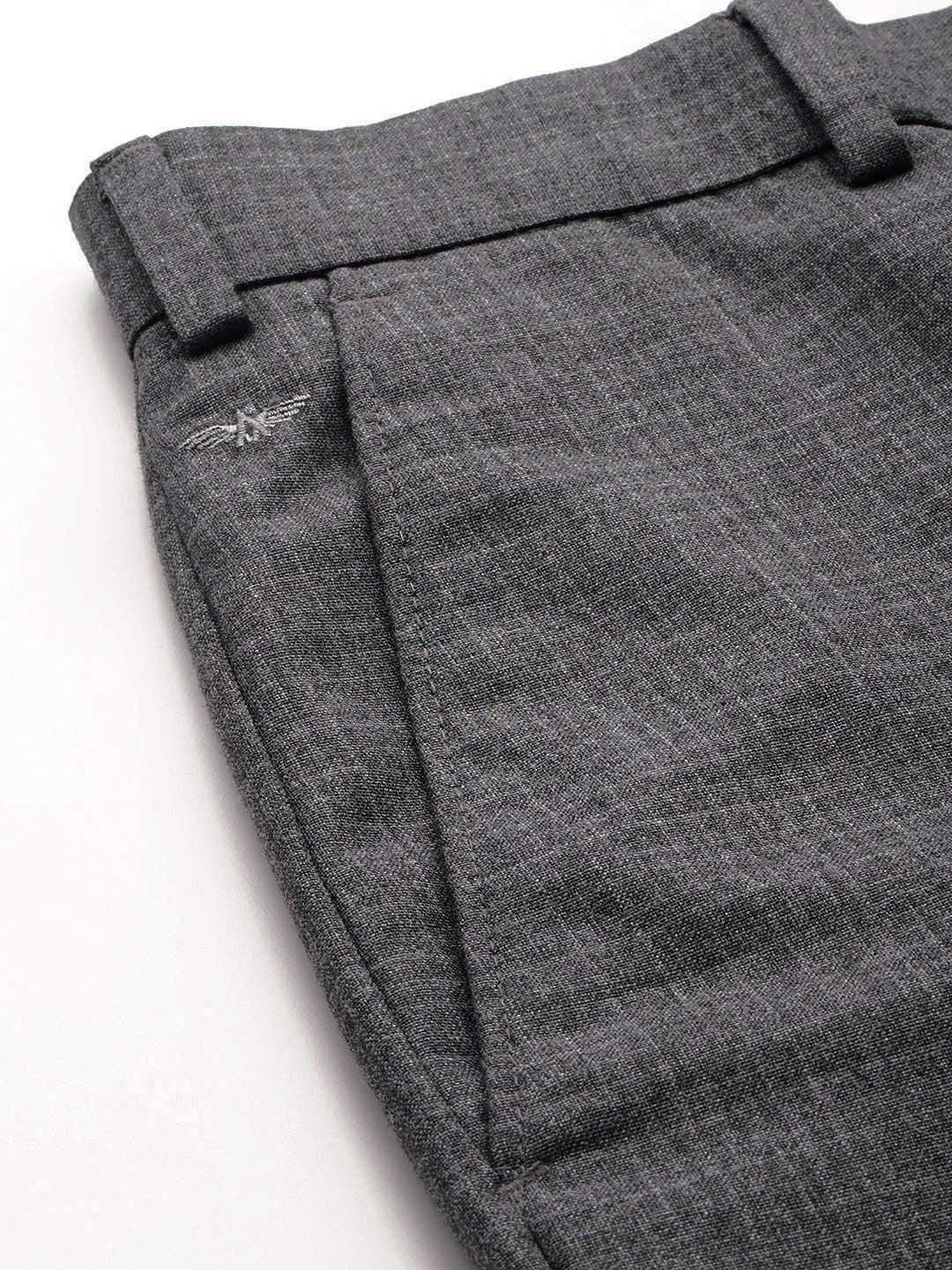 Park Avenue Men Checked Formal Trousers