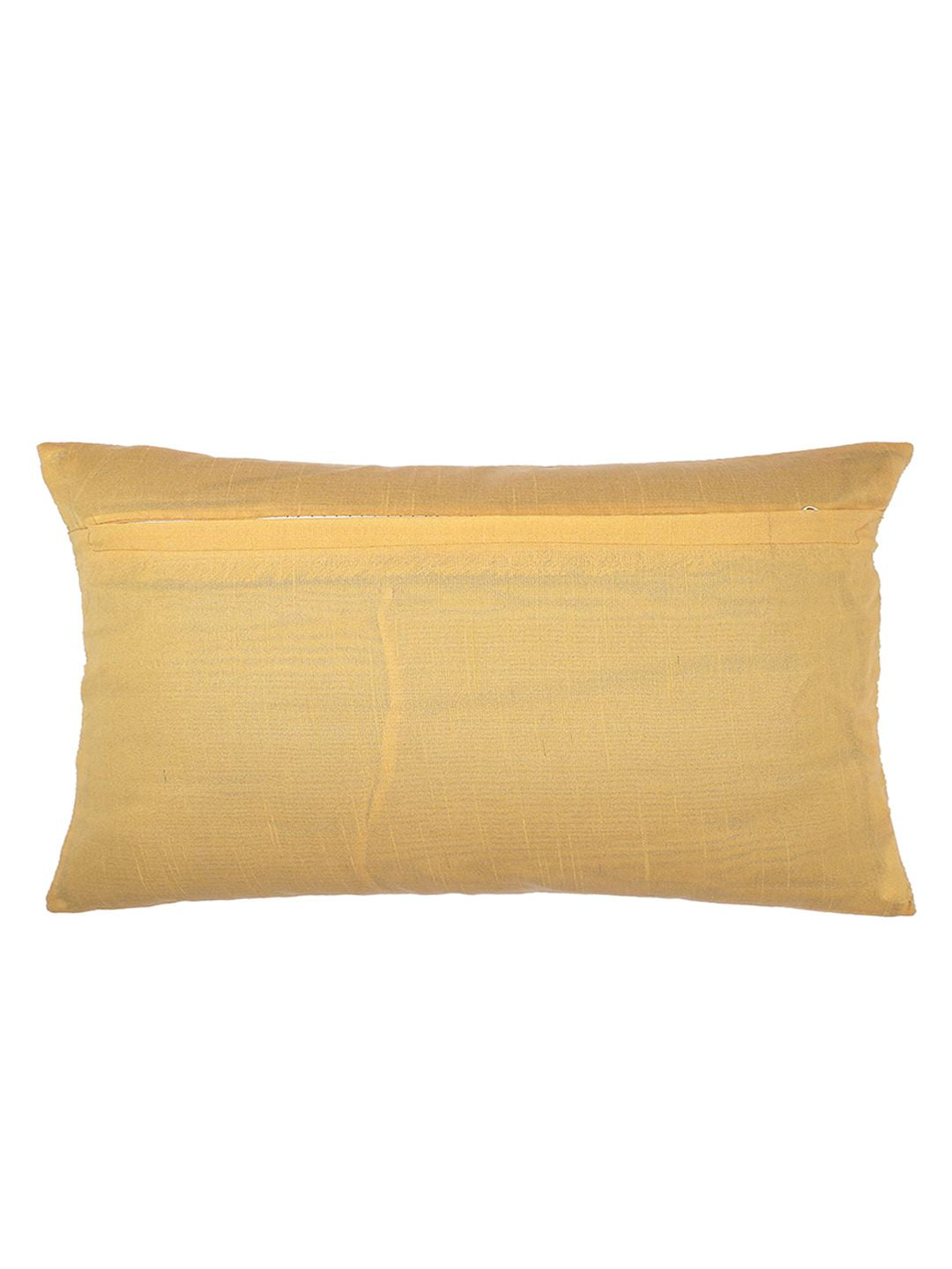 STITCHNEST Pack Of 2 Green & Blue Printed Rectangle Cushion Cover