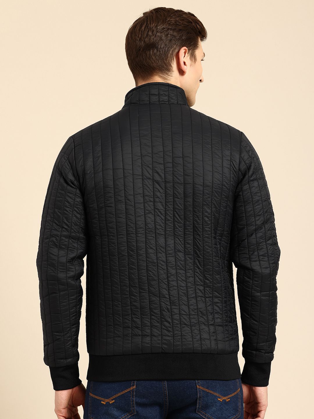 Being Human Mock Neck Padded Jacket