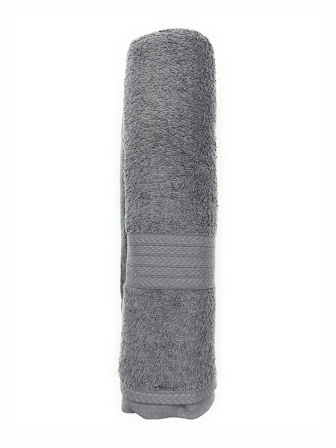 BOMBAY DYEING Tulip Grey Pure Cotton 450 GSM Bath Towel