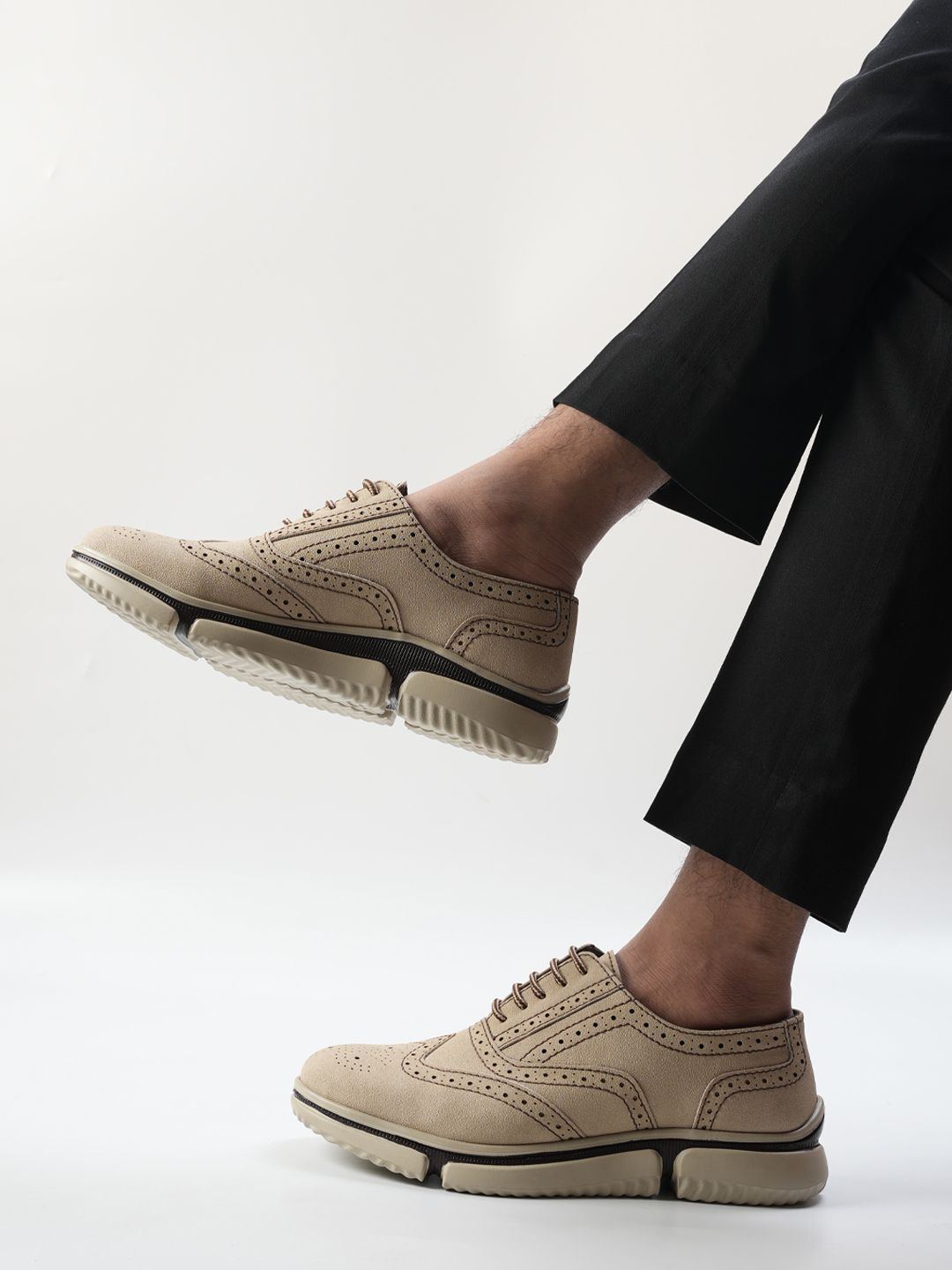 MONKSTORY Lelaki Kulit Brogues