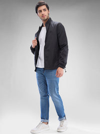 SPYKAR Men Solid Mock Collar Sporty Jacket
