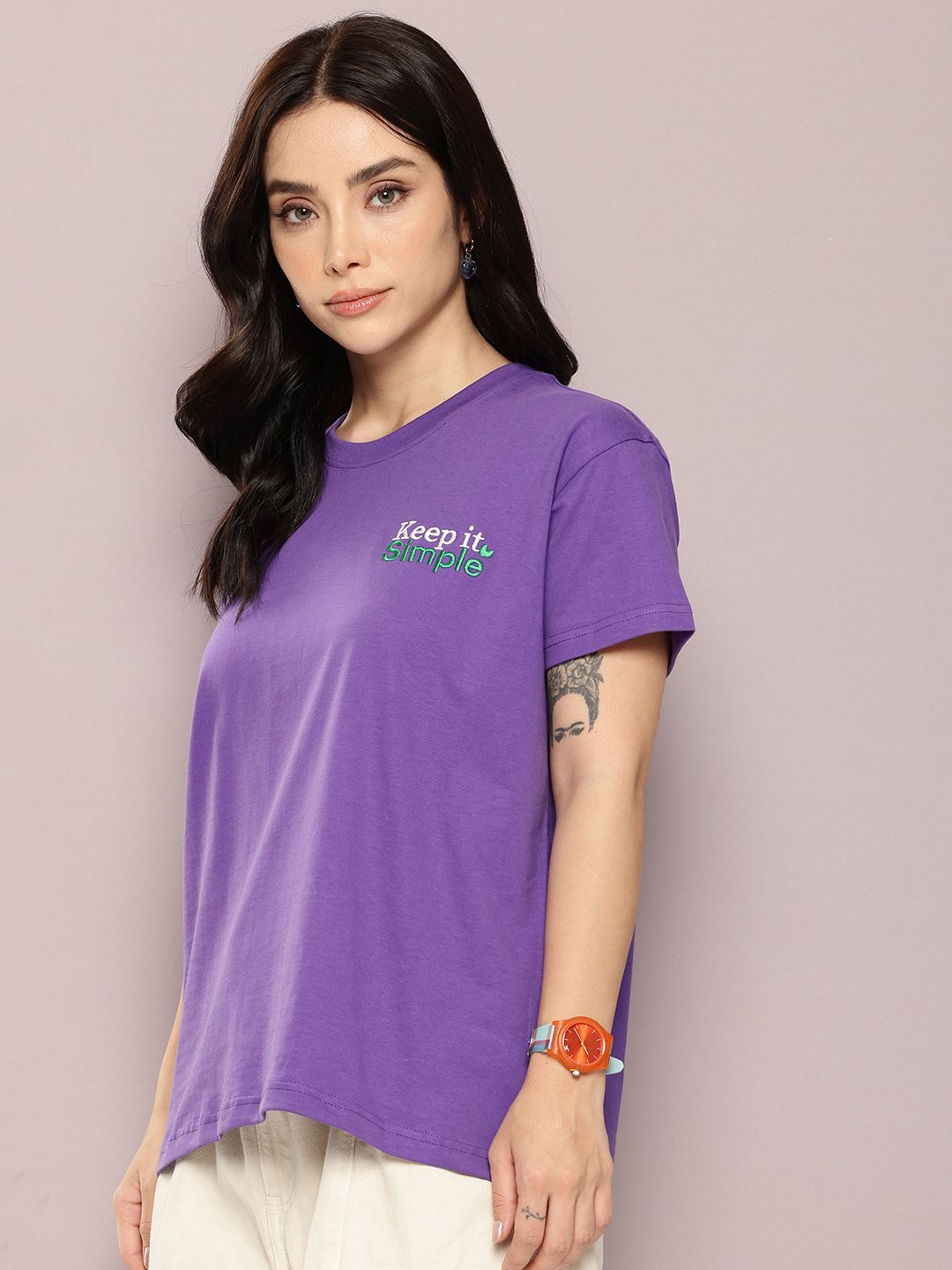DILLINGER Typography Printed Pure Cotton Boxy T-shirt