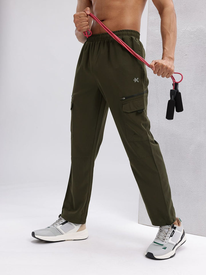 HRX by Hrithik Roshan Men Mid-Rise Rapid-Dry Training Track Pants