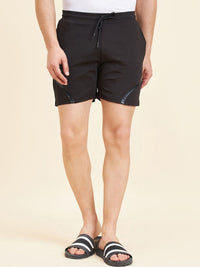 Sweet Dreams Men Black Mid Rise Shorts