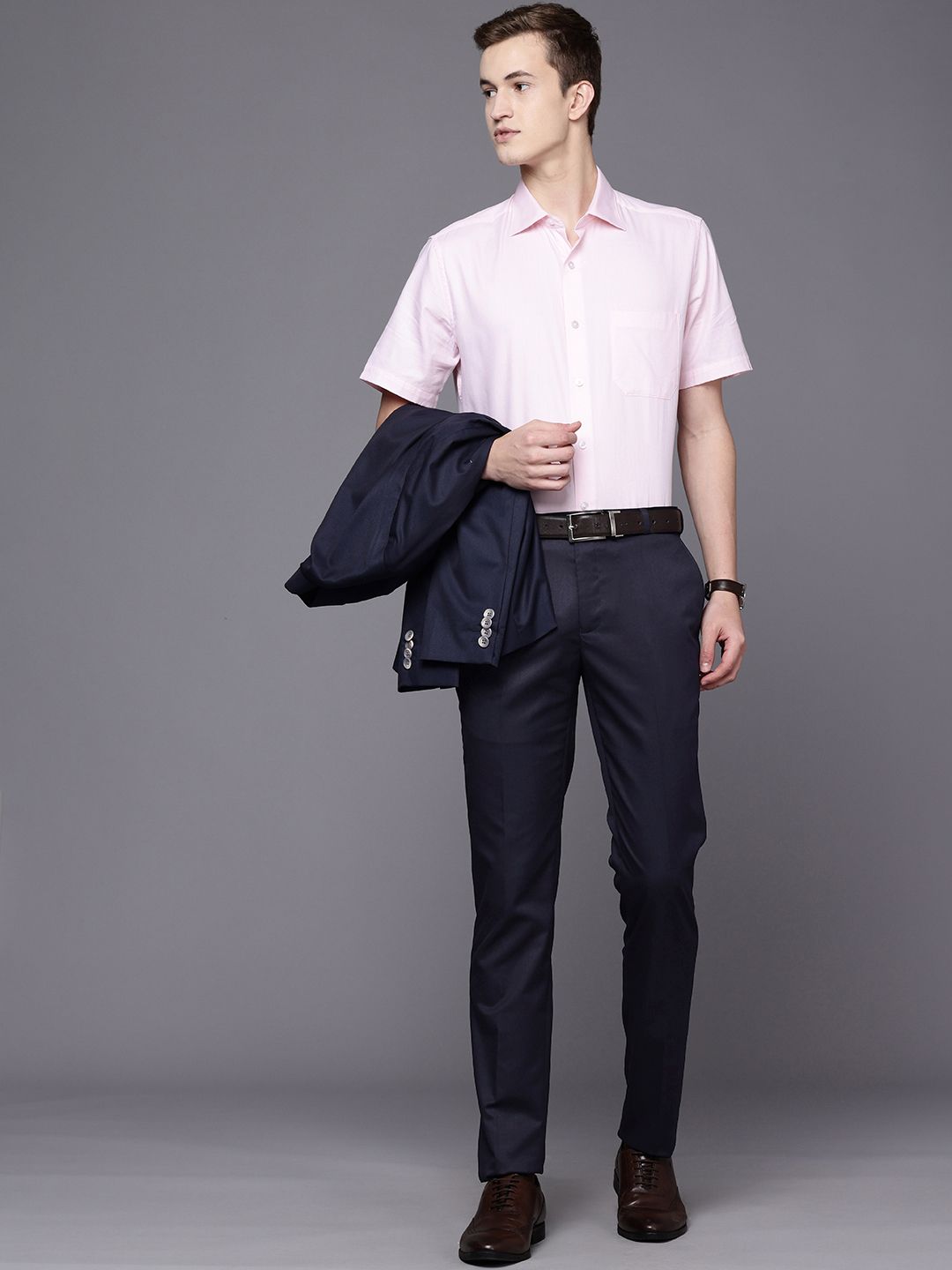 Raymond Men Slim Fit Formal Trousers