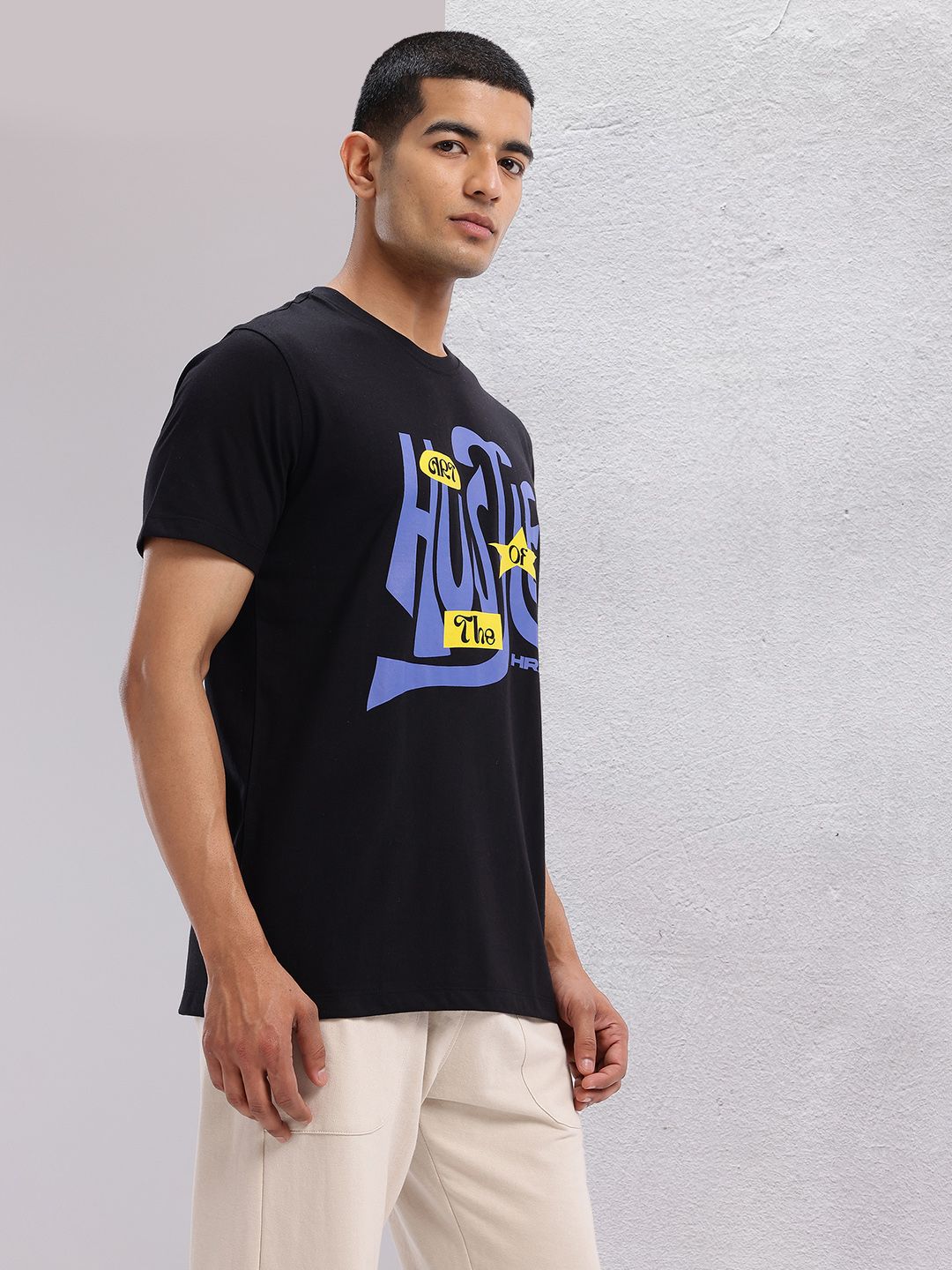 HRX by Hrithik Roshan Typography Printed T-shirt