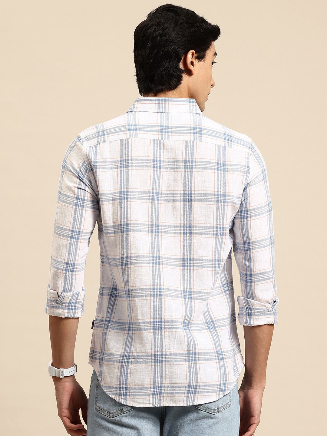 Being Human Classic Slim Fit Tartan Checked Casual Shirt