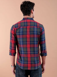 The Indian Garage Co Men Checked Casual Shirt
