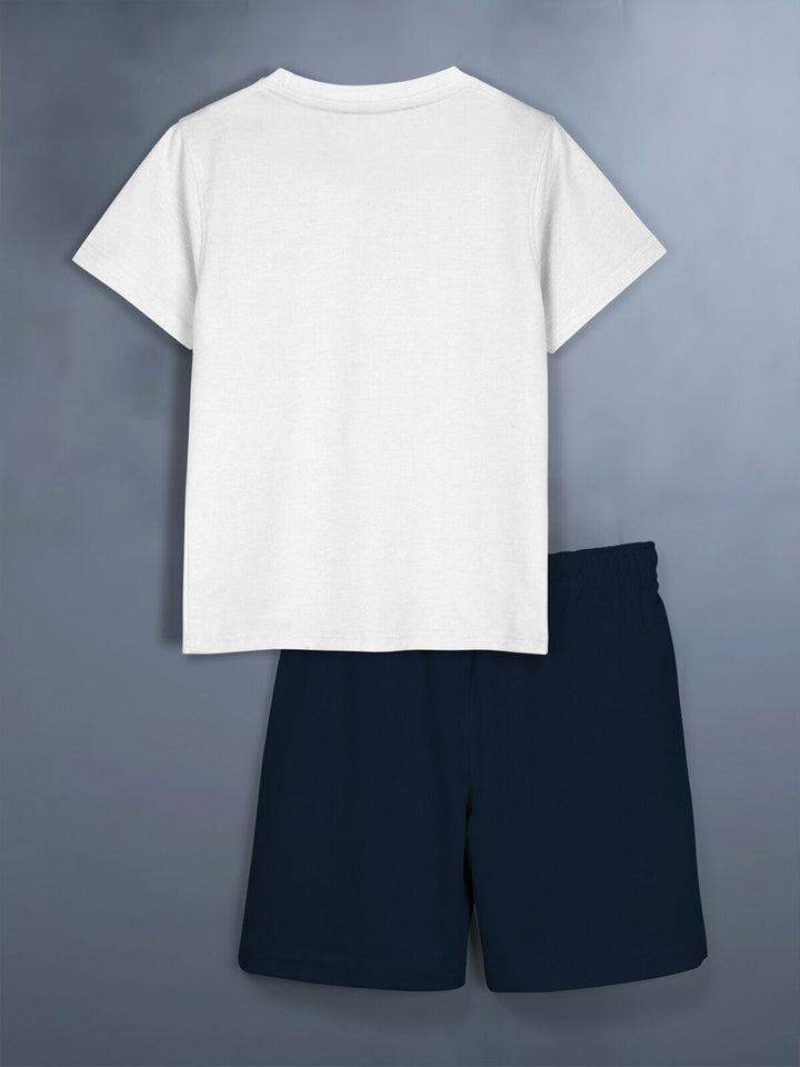 HELLCAT Pack Of 2 Boys Printed T-shirts With Shorts