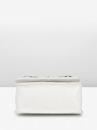 DressBerry Textured Miniature Satchel Bag With Embellished