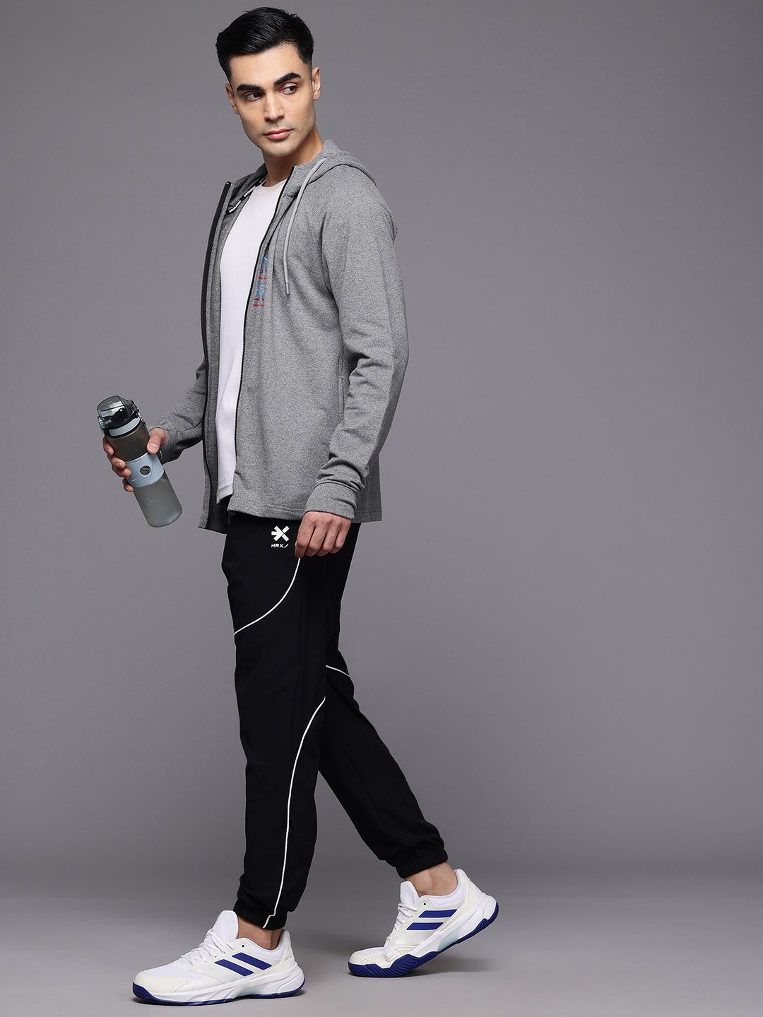 HRX by Hrithik Roshan Trial Tracers Brand Logo Printed Hooded Running  Sweatshirt