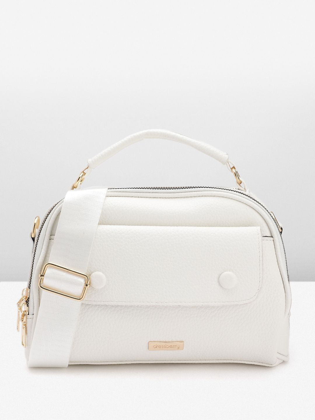 DressBerry Textured Structured Handheld Bag