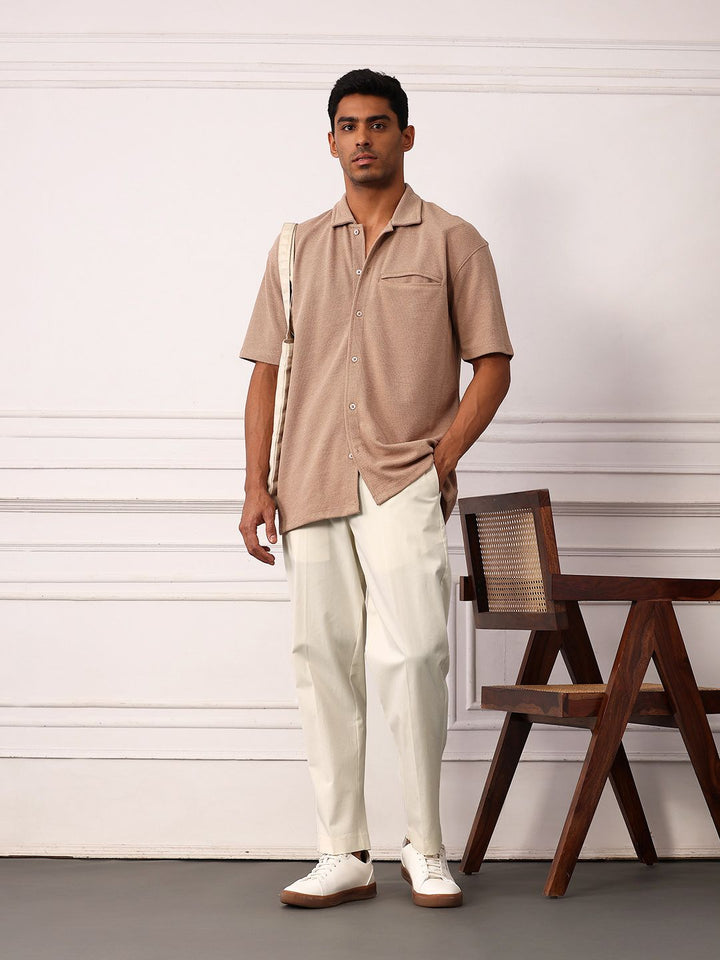 Mr Bowerbird Men Mid-Rise Liberal Fit Heritage Trousers