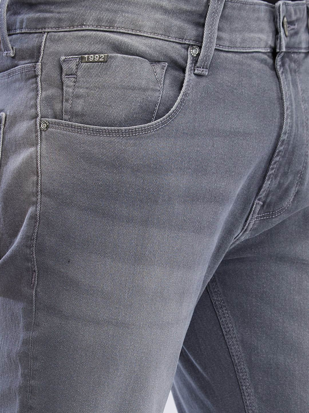 SPYKAR Men Slim Fit Low-Rise Clean Look Heavy Fade Stretchable Jeans