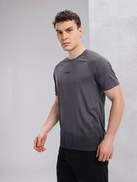 HRX by Hrithik Roshan Brand Logo & Geometric Printed Rapid-Dry Training T-shirt