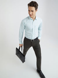 Park Avenue Slim Fit Checked Pure Cotton Formal Shirt