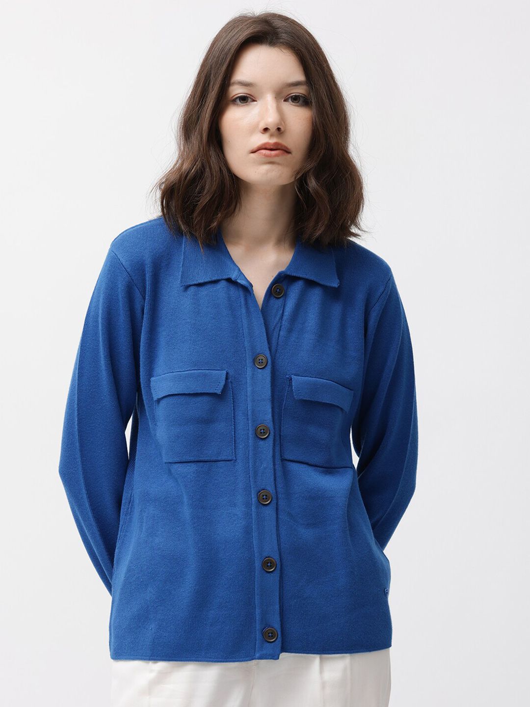 RAREISM Spread Collar Long Sleeves Casual Shirt