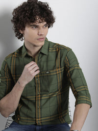 The Indian Garage Co Men Checked Casual Shirt