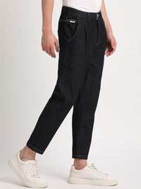 THE BEAR HOUSE Men Blue Relaxed Loose Fit Cotton Denim Trousers