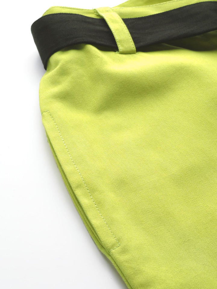STREET 9 Women Lime Green Cargos