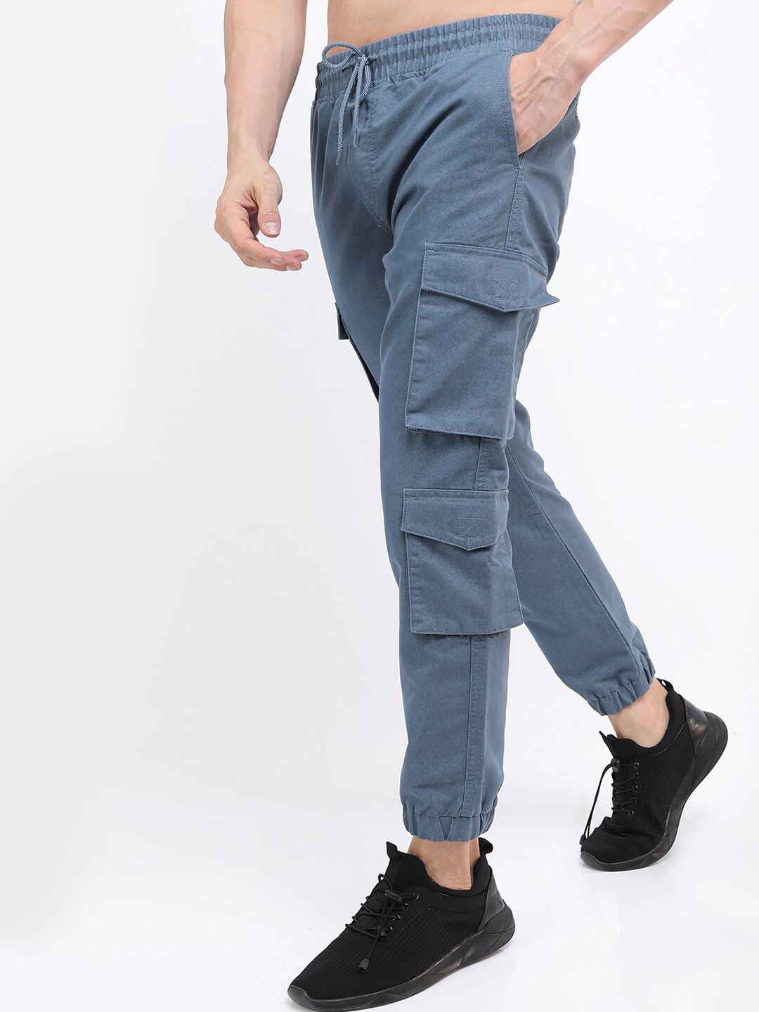 HIGHLANDER Men Joggers Cargo Pocket Trousers