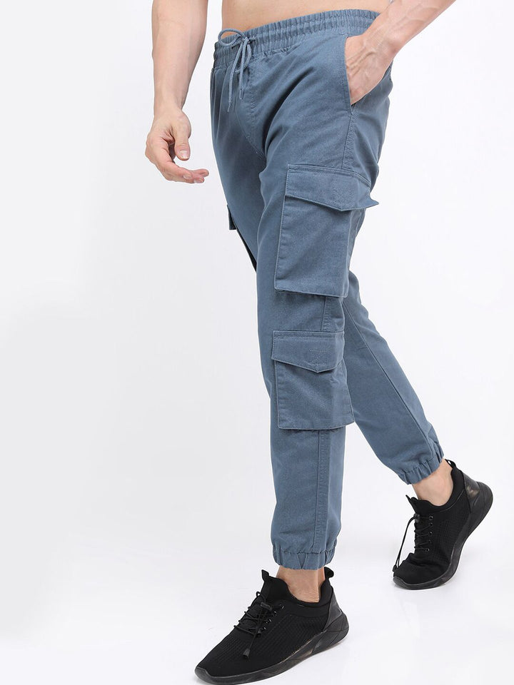 HIGHLANDER Men Joggers Cargo Pocket Trousers