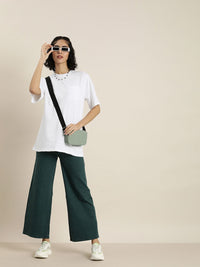 DILLINGER Women Honeycomb Structure Oversized Tshirt