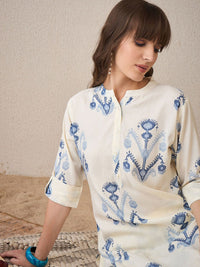Indo Era Women Printed Regular Kurta with Trousers
