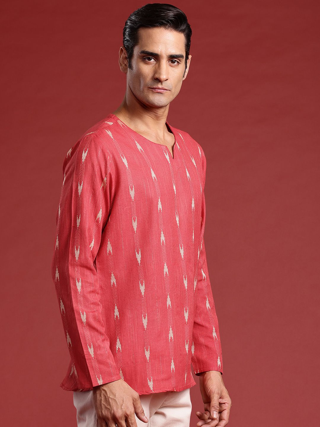 Anouk Ikat Design Straight Kurta