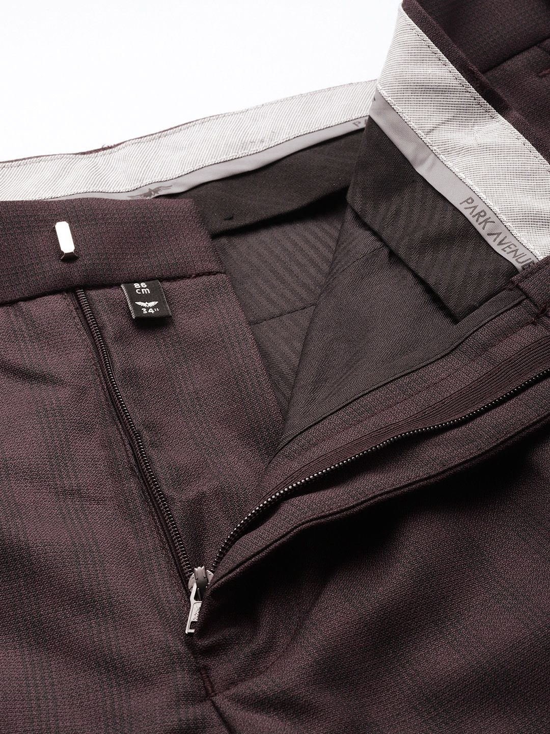 Park Avenue Super Slim Fit Checked 3 Piece Formal Suit