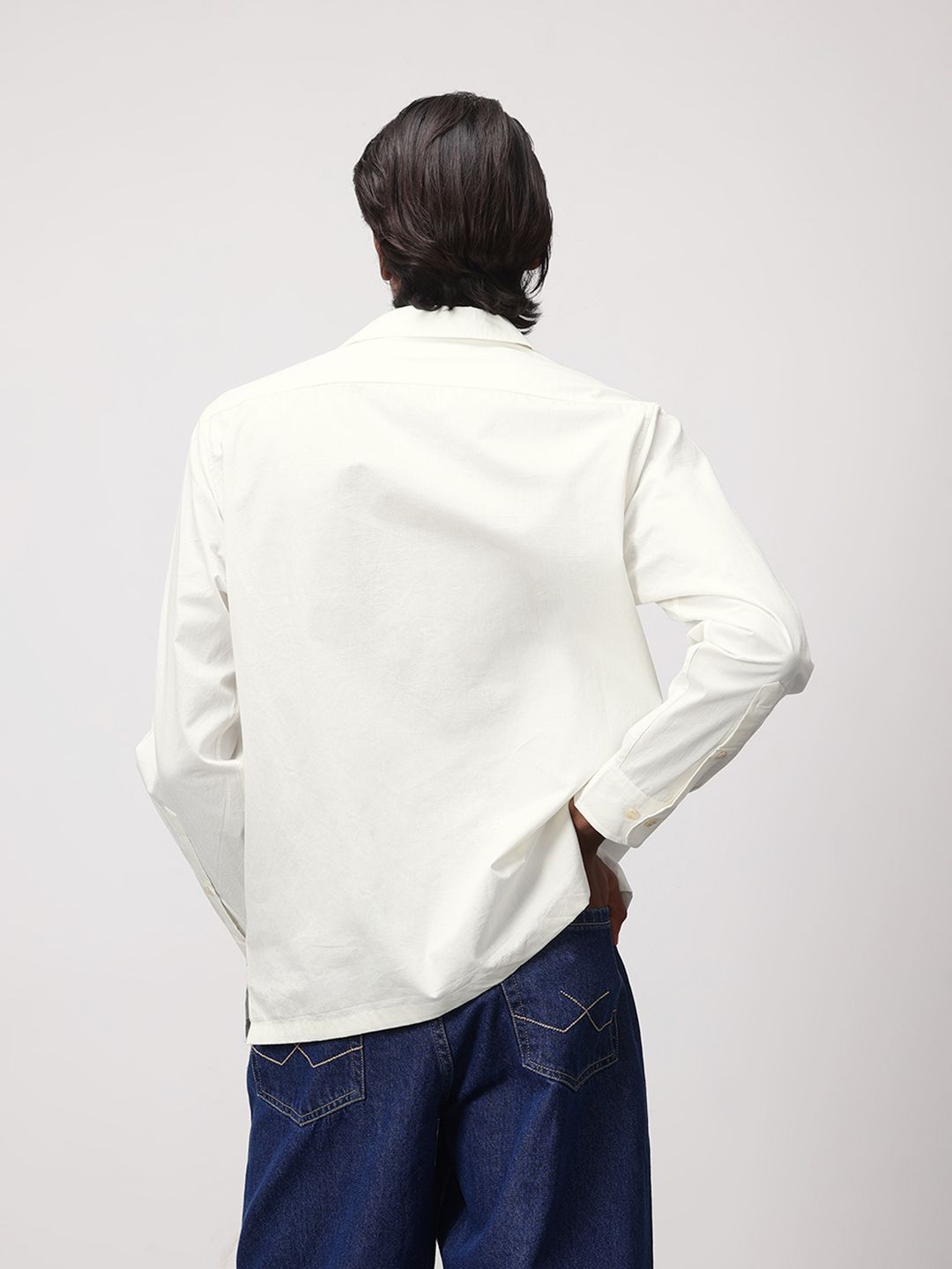 ether Artisan Hand Block Geometric Printed Casual Shirt