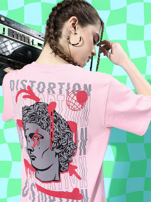 Difference of Opinion Women Graphic Printed Oversized T-shirt