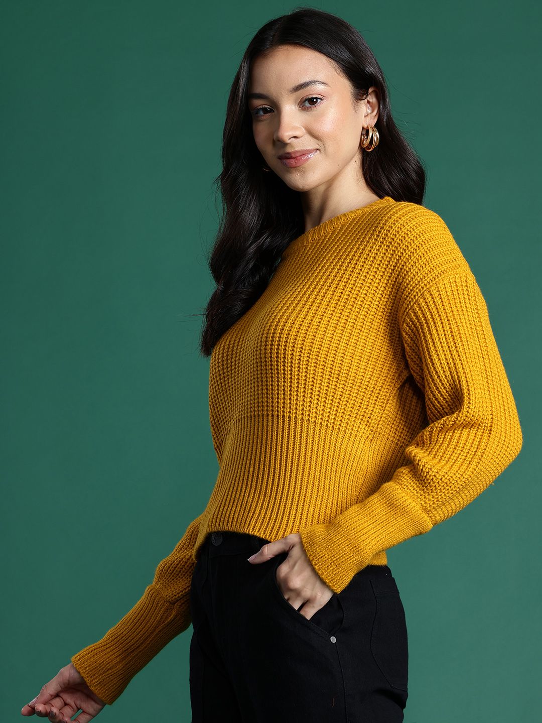 DressBerry Drop-Shoulder Sleeve Pullover