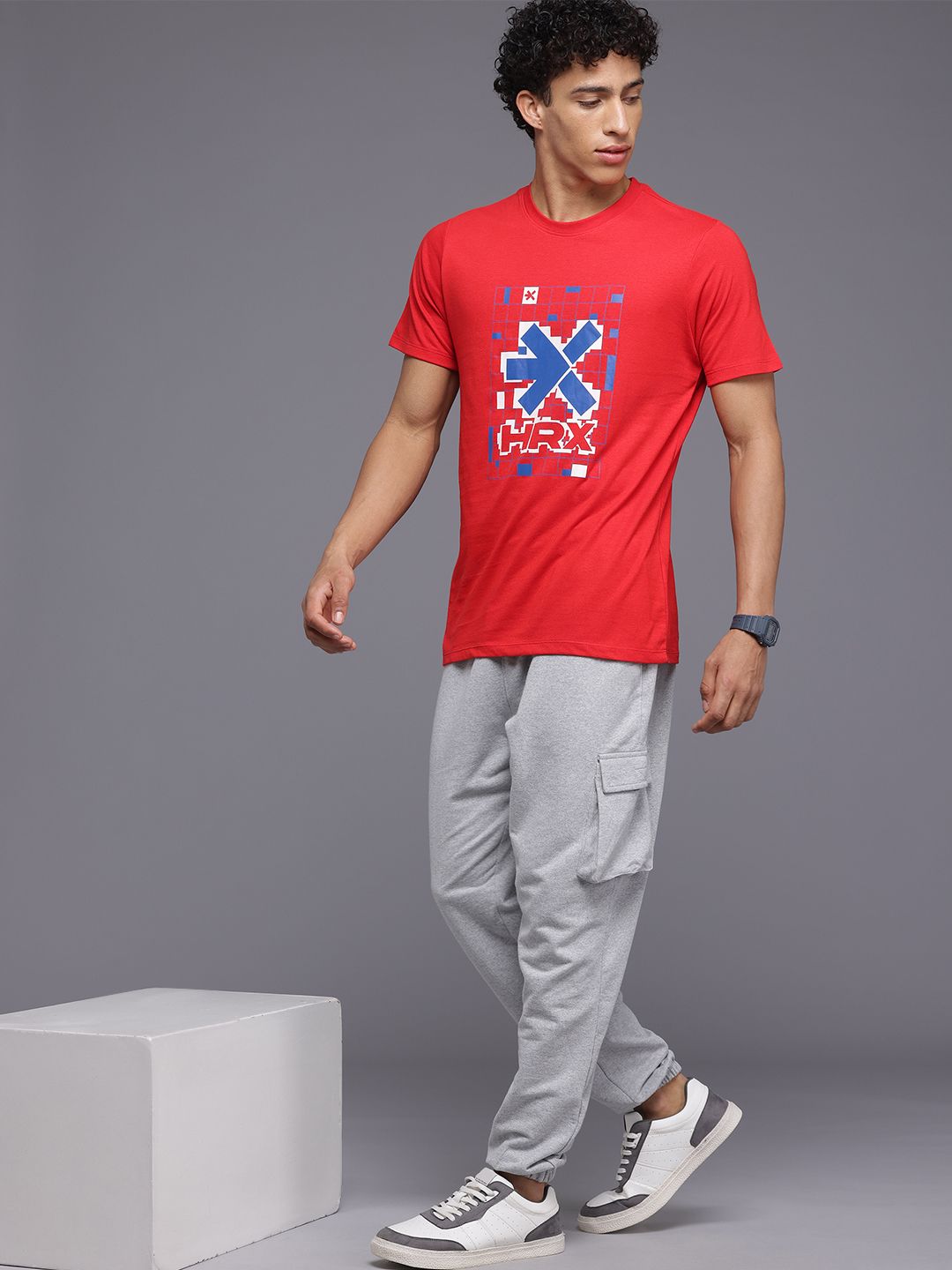 HRX by Hrithik Roshan Men Brand Logo Printed T-shirt