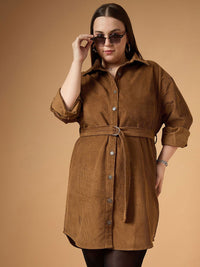 SASSAFRAS Curve Shirt Dress
