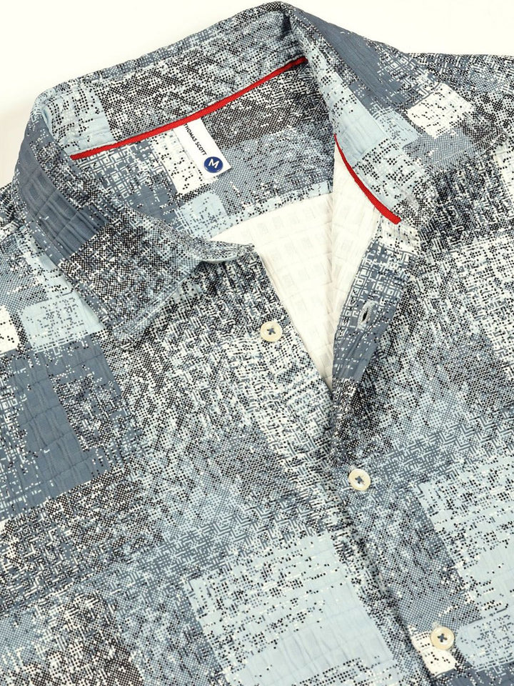 Thomas Scott Men Premium Slim Fit Opaque Printed Casual Shirt