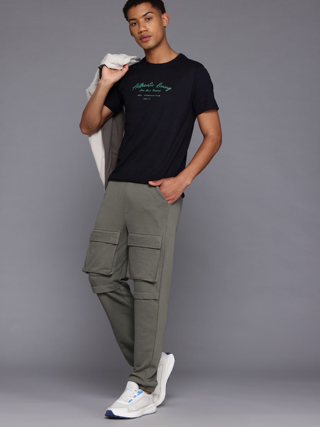 HRX by Hrithik Roshan Lifestyle Typography Printed T-shirt