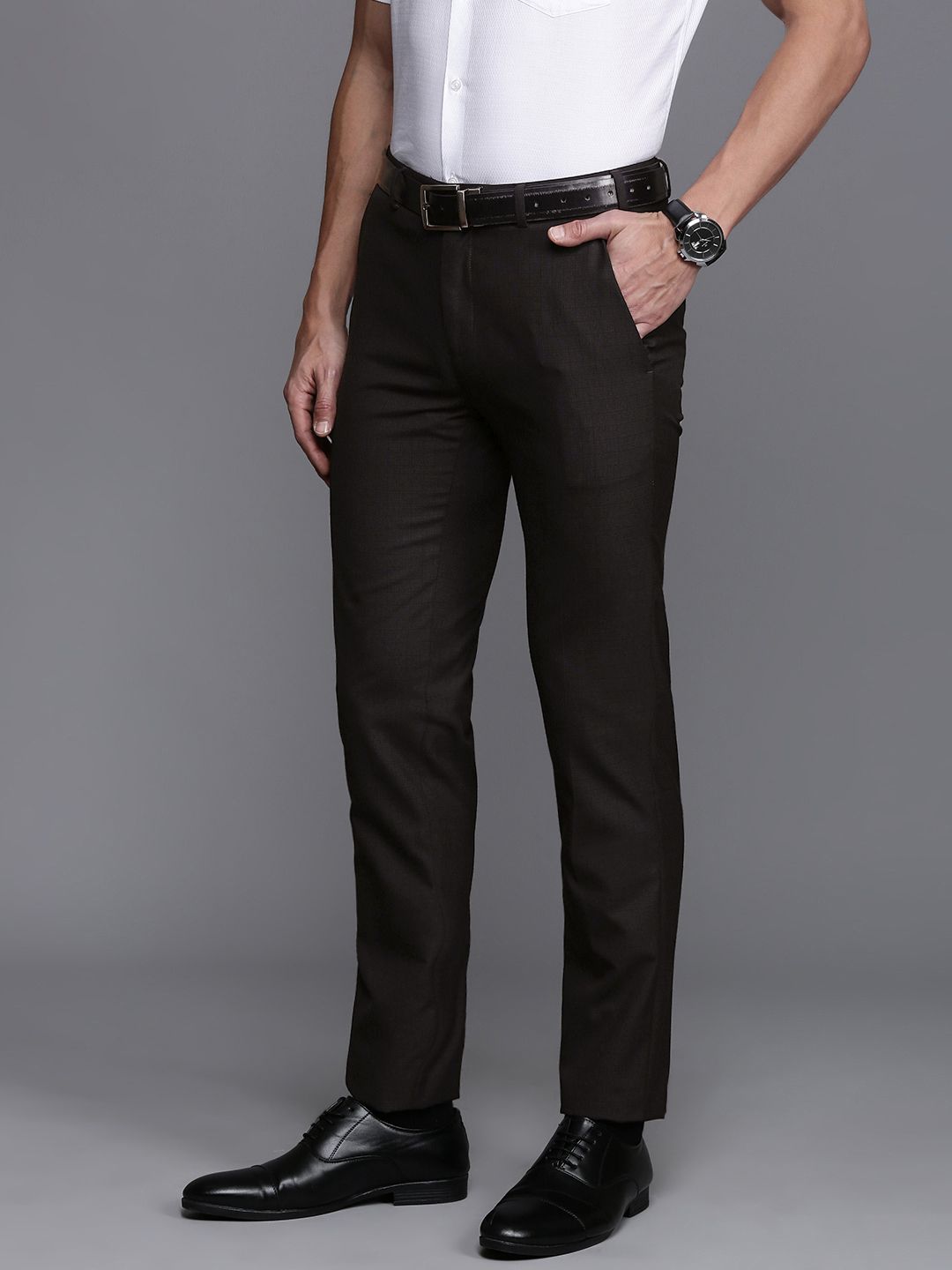 Raymond Men Slim Fit Formal Trousers
