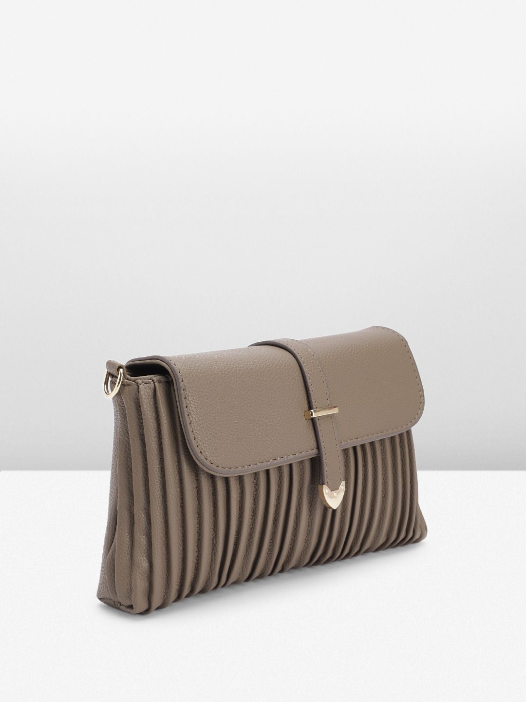 DressBerry Structured Pleated Sling Bag