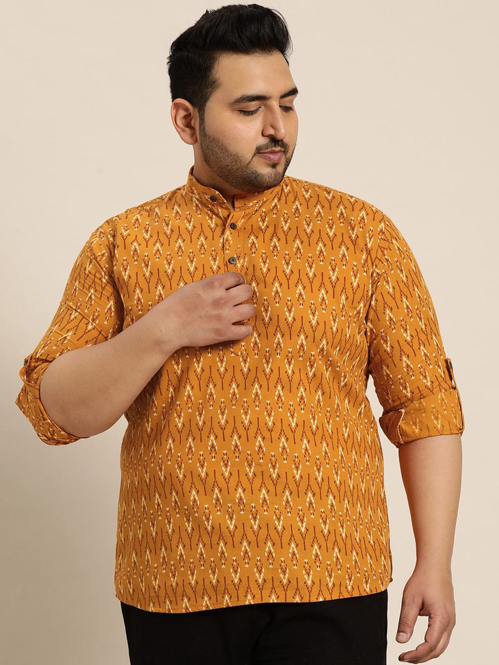 SOJANYA PLUS Geometric Printed Cotton Kurta