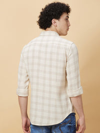 Being Human Men Slim Fit Opaque Checked Casual Shirt